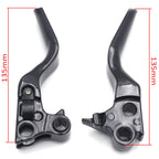 Chrome Skull Shorty Brake Clutch Levers for Harley XL/Dyna/Touring (1996–2007)