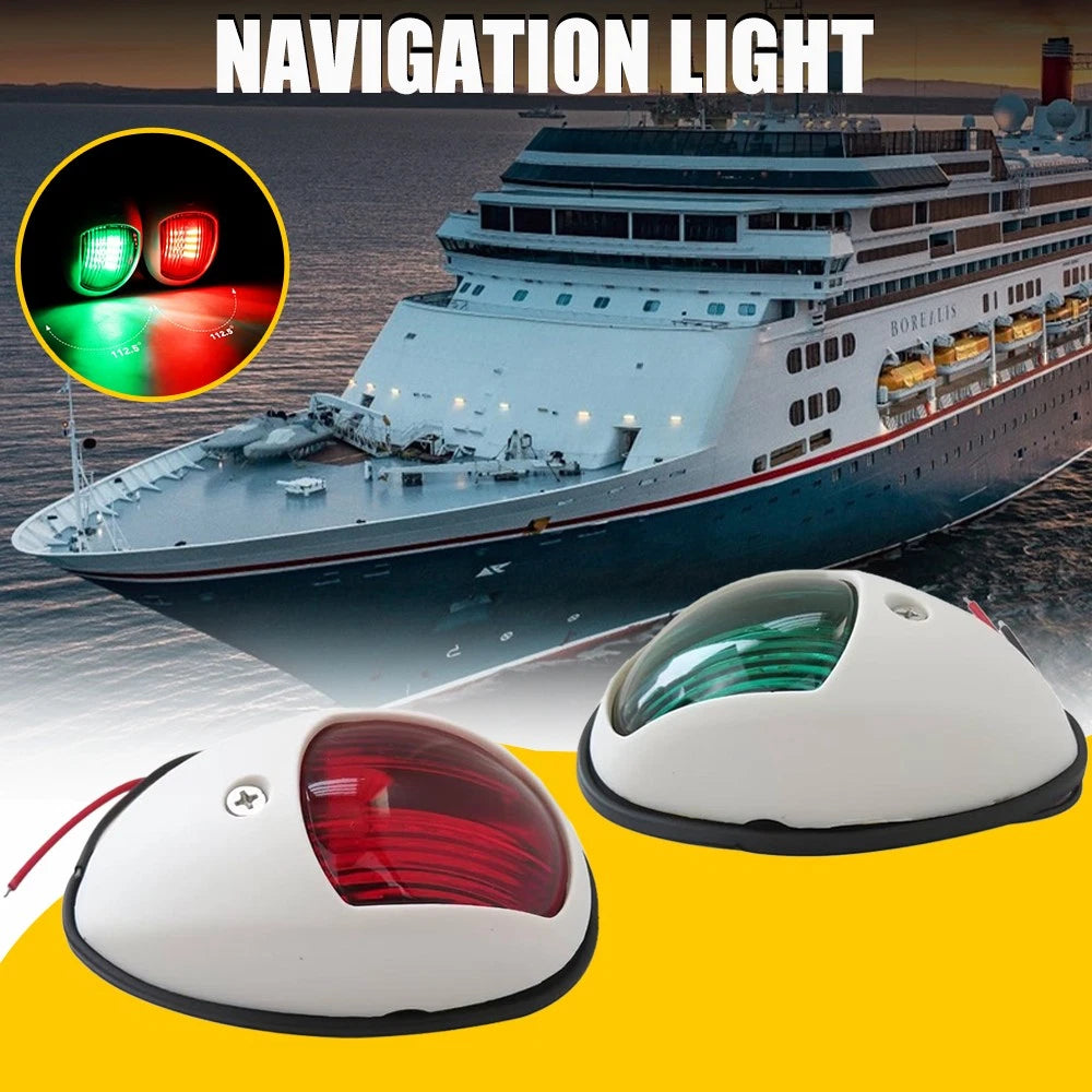 2X LED Navigation Lights for Marine Yacht Boat (US)