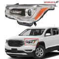 Headlamp for GMC Acadia SL (2017–2019) Chrome Left Side