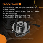 Front Wheel Hub for Ford Explorer Sport Trac 4WD (2001–2005) Round ABS