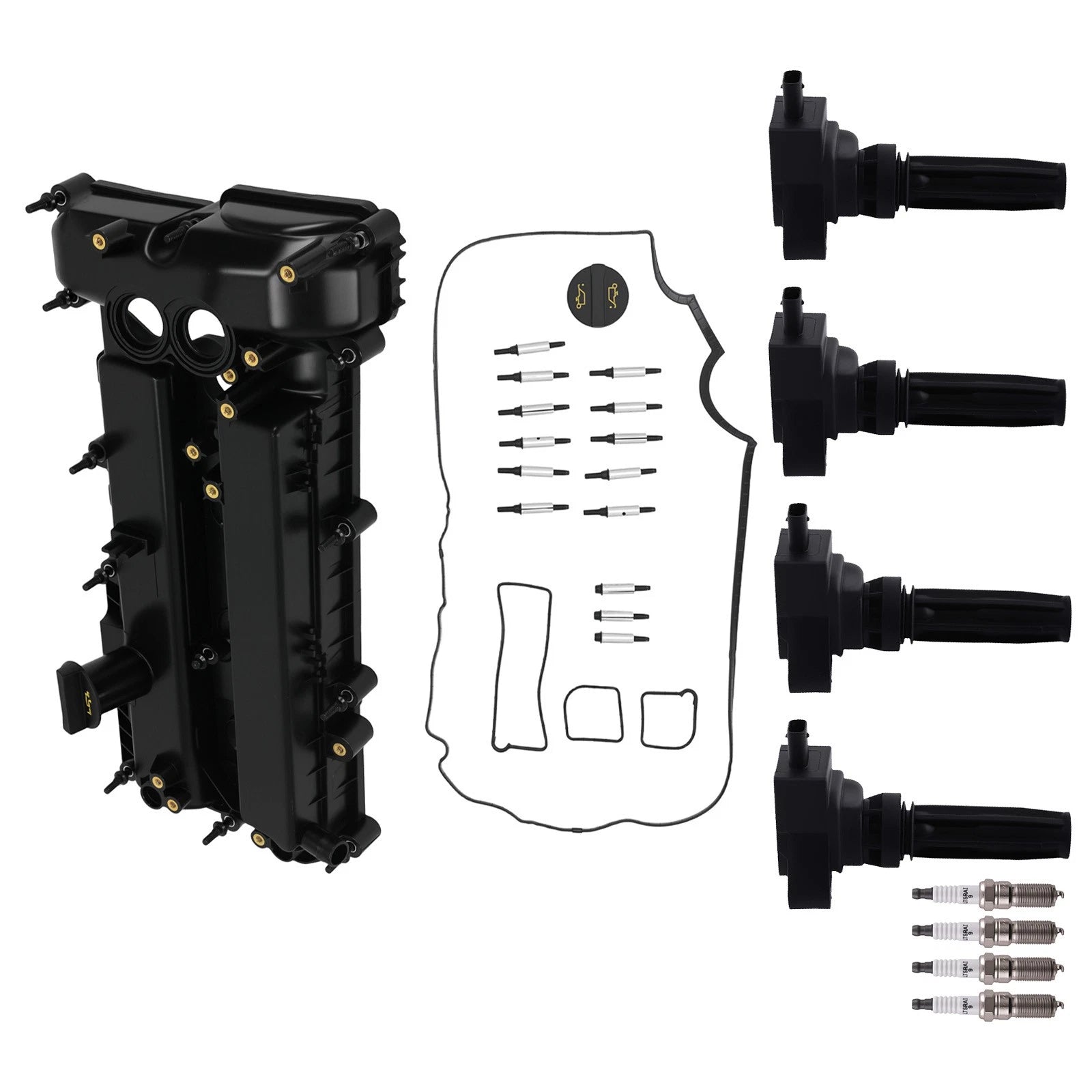 Engine Valve Cover with Coils & Plugs for Lincoln MKZ 2.0L Turbo (2013–2016)
