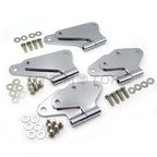 Set of 8 Body Door Hinges for Jeep Wrangler JK (2007–2017) Chrome Stainless