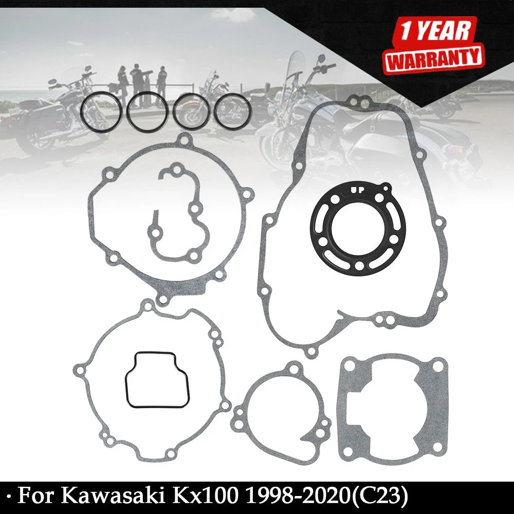 Complete Gasket Kit for Kawasaki KX100 (1998â2020)