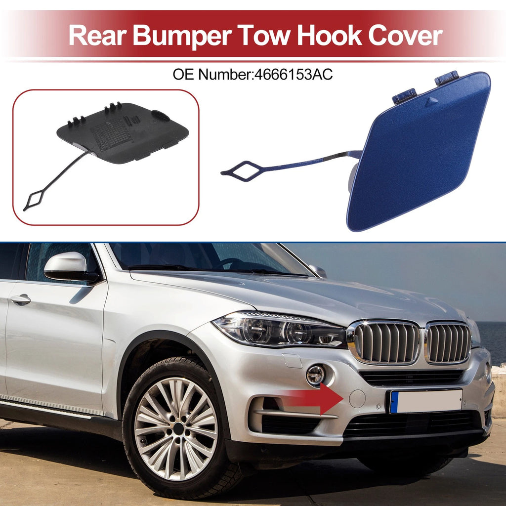 Rear Tow Hook Cover Cap for BMW 428i (2014–2016) No. 51127363264 Estoril Blue