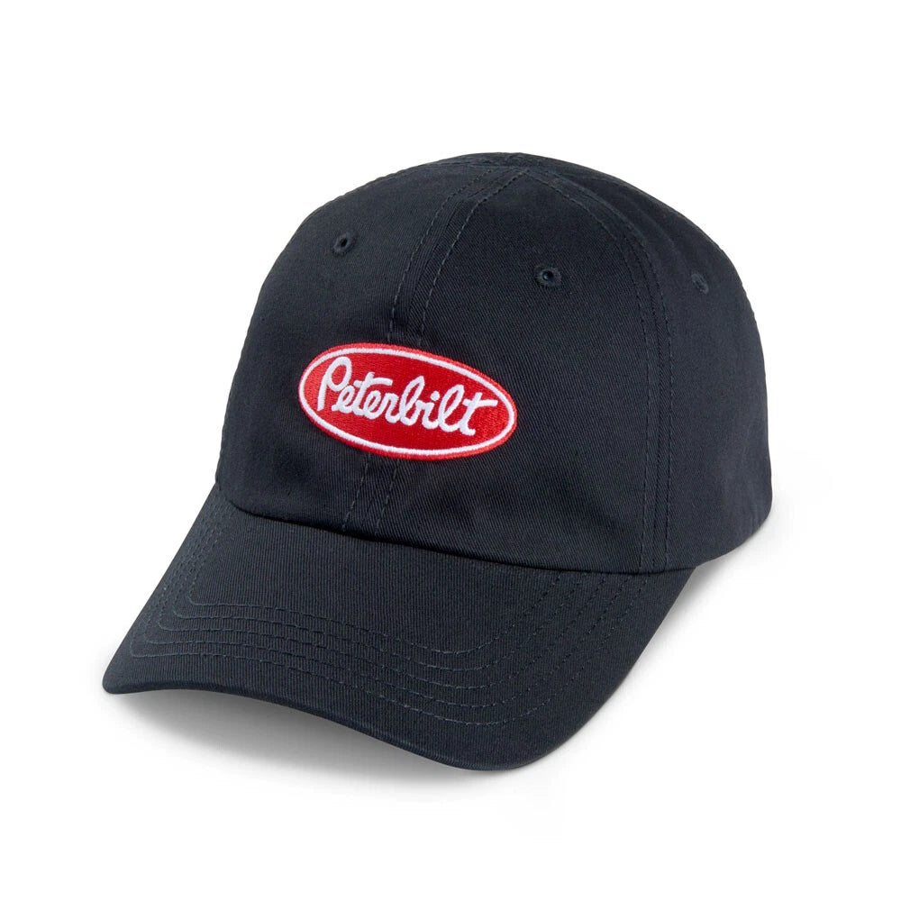 Adjustable Black Embroidered Cap for Peterbilt Motors Trucks