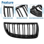 Front Kidney Grille Gloss Black 4 Door for BMW E90 (2005-2008)