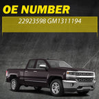 Chrome Front Right Exterior Door Handle for Chevy Silverado 1500 (2014-2022)
