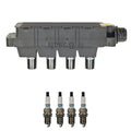 Set of 5 Ignition Coil & Iridium TT Spark Plug Kit for Audi A4, BMW E36, Honda TSX, Civic L4