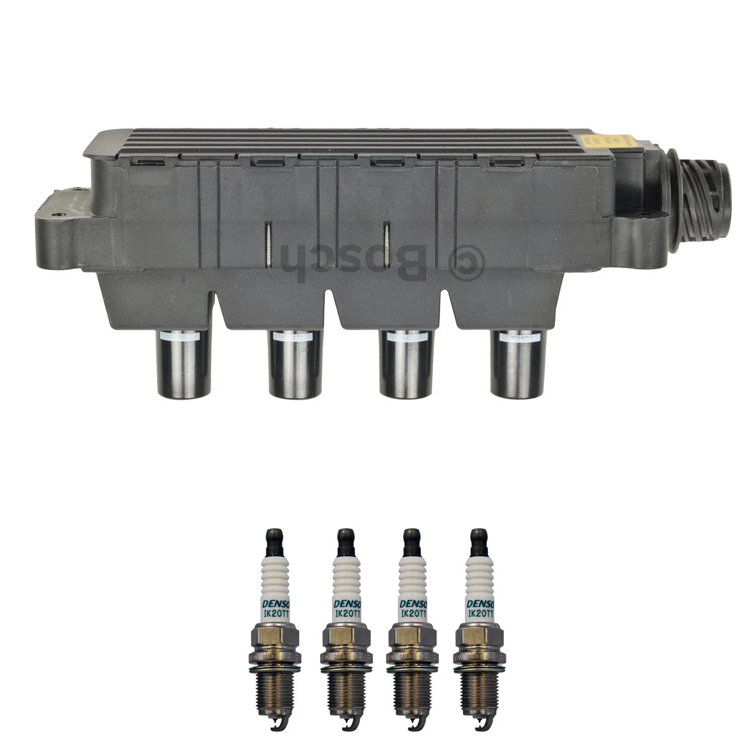 Set of 5 Ignition Coil & Iridium TT Spark Plug Kit for Audi A4, BMW E36, Honda TSX, Civic L4