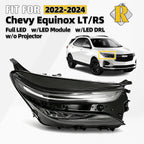 Full LED Headlight for Chevy Equinox LT RS (2022–2024) w/ LED DRL