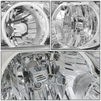 Pair of Chrome Clear Side Headlights for Tacoma Sequoia (2007–2013)