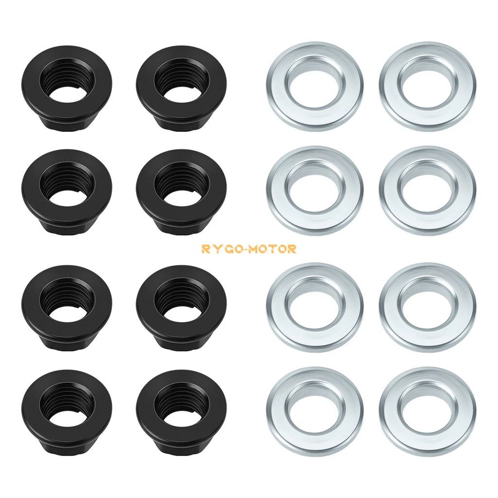 16PCS Wheel Lug Flange Nuts for Yamaha Raptor 660 (2001–2005)