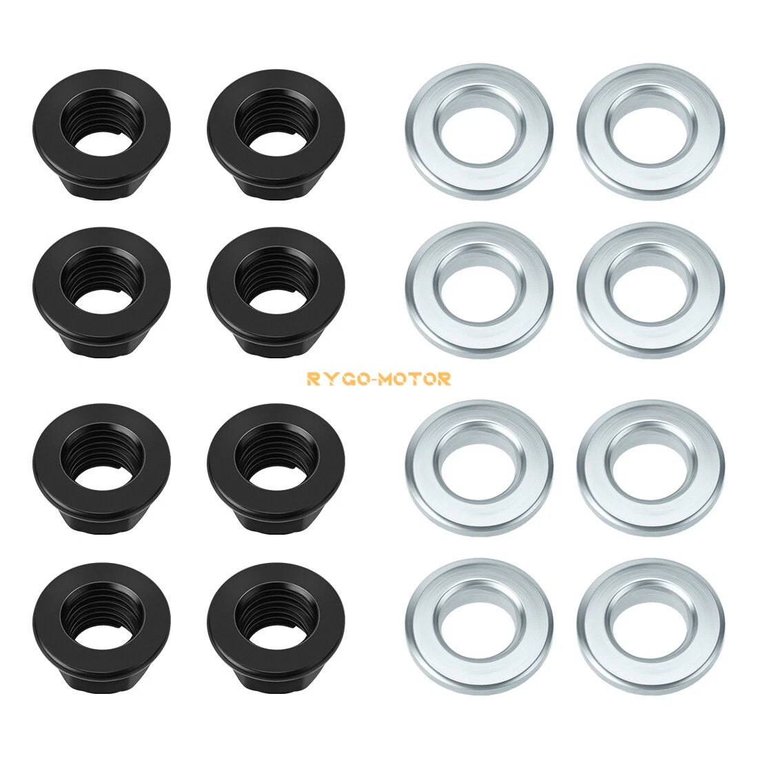 16PCS Wheel Lug Flange Nuts for Yamaha Raptor 660 (2001–2005)