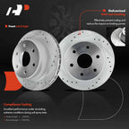 Drilled Rotors & Ceramic Brake Pads for Chevy Silverado 1500 (2007–2023)