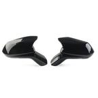 2X Rear View Side Mirror Cover Overlay for Chevrolet Camaro (2016–2021) Black