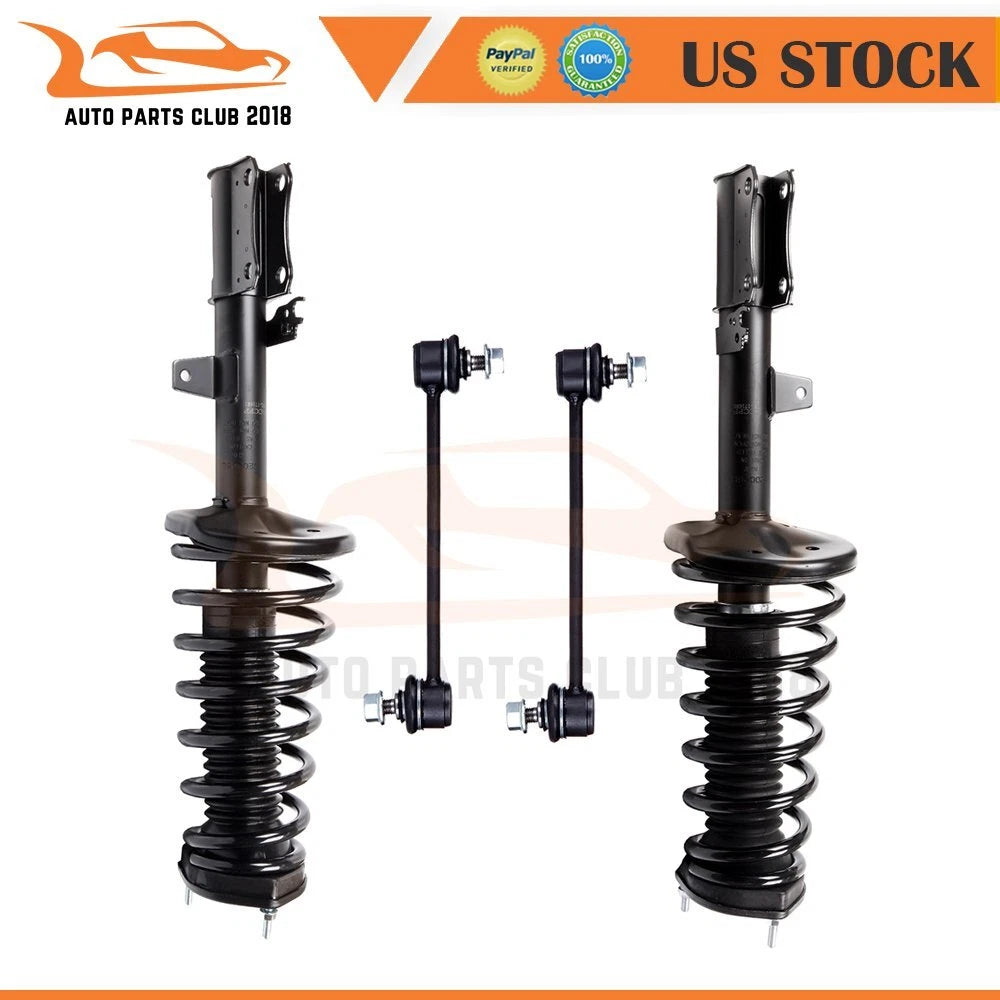 Rear Complete Shock Struts & Sway Bar End Link for Toyota Camry (1992–1996)