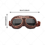 Pilot Motorcycle Racing Goggles for Harley ATV UTV Dirt Bike (Vintage)
