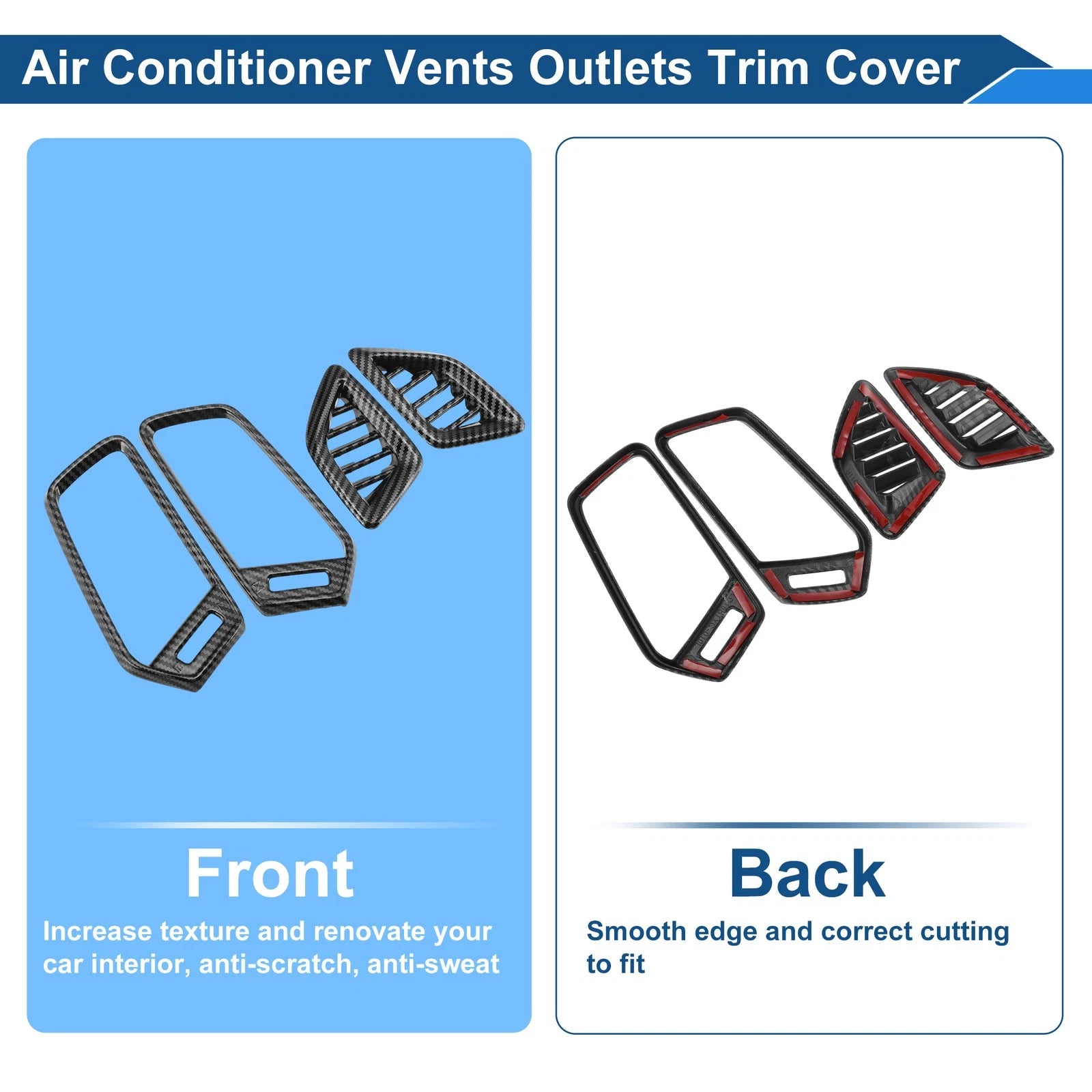 Set of 1 Air Condition Outlet Vent Trim Cover Frame for Honda Accord (2018–2022)