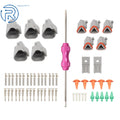 5 Pairs DT 3Pin Waterproof Connectors with Size 16 Contacts (14-18AWG)