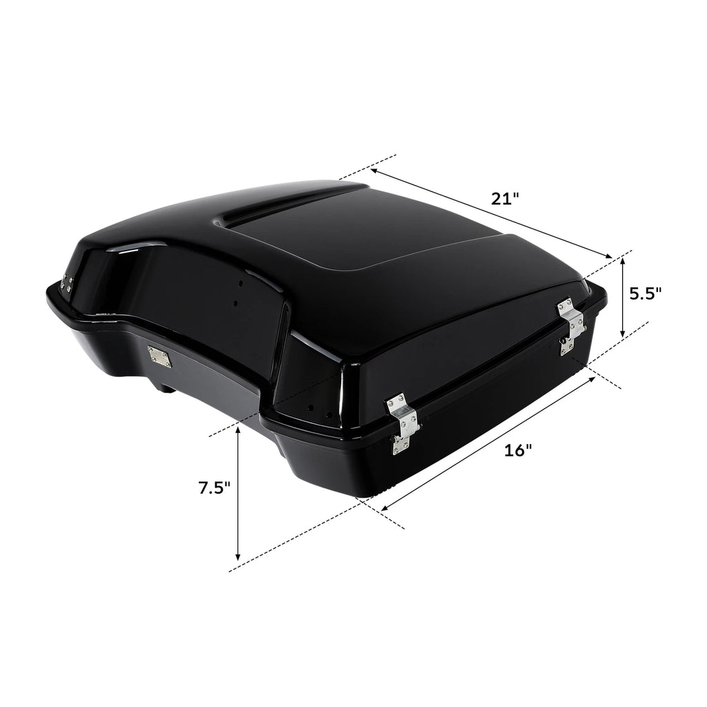 Razor Pack Trunk with Pad Mount Rack for Harley Touring Road Glide (2009–2013)
