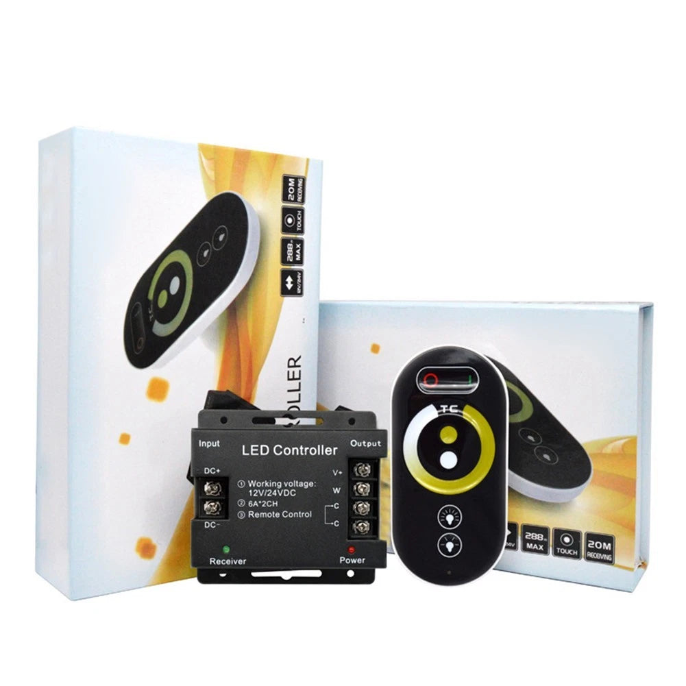 RGB Controller with Touch Remote for DC12V & DC24V Light Strips