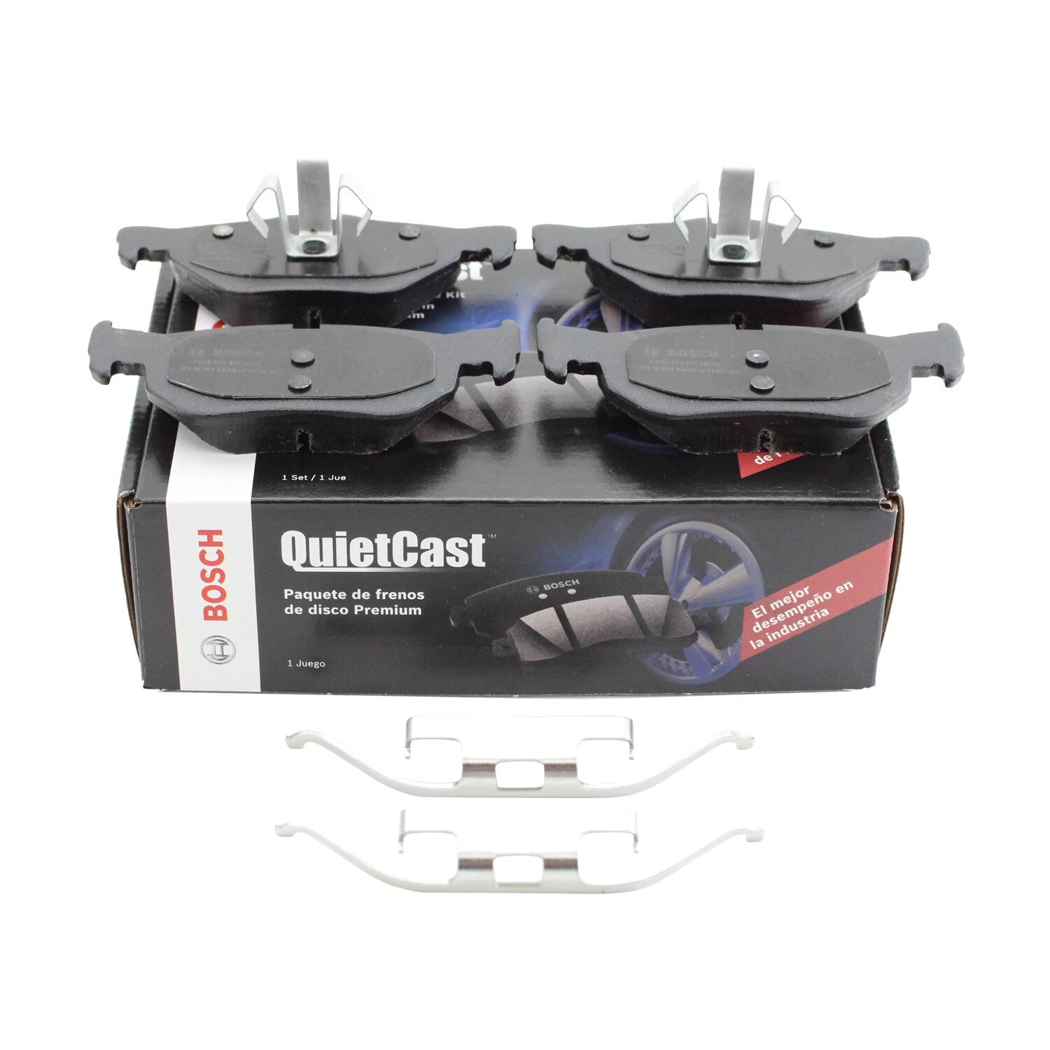 Set of 4 Bosch QuietCast Rear Ceramic Brake Pads for BMW E82 E88 E84 E90 E91 E92 E93