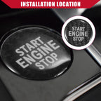 Carbon Fiber Engine Start Stop Button Cover for VW CC (2012–2017)