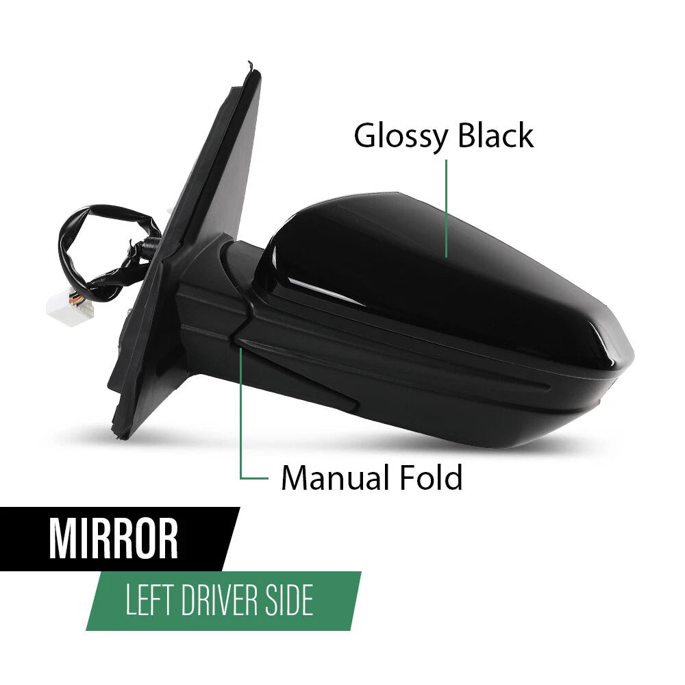 Left Heated Power Mirror for Honda Civic (2016–2021)