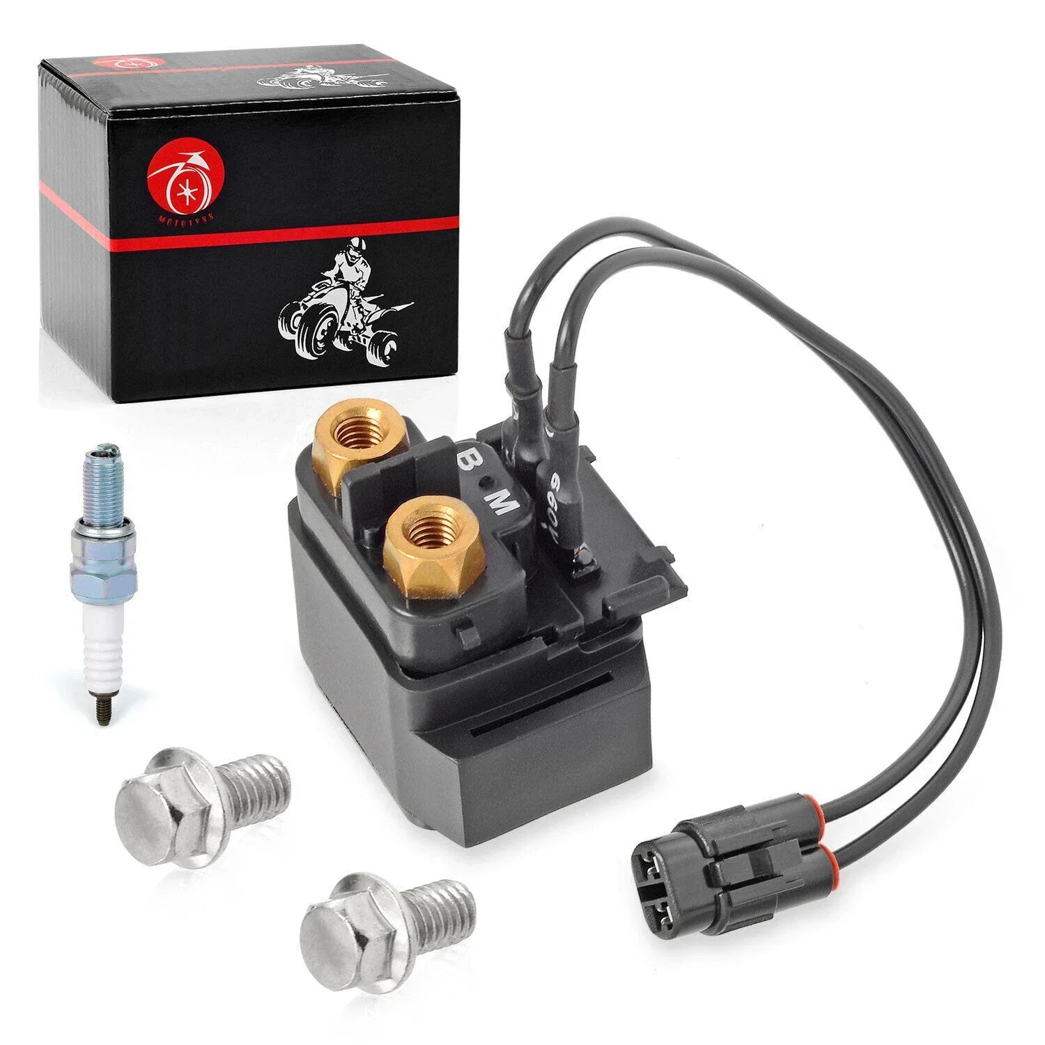 Starter Relay Solenoid w/Spark Plug for Yamaha Grizzly 600 YFM600 (1999–2001)