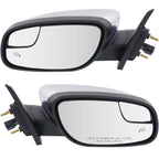 Power Heated Mirrors for Ford Taurus (2012) Driver and Passenger Side Chrome