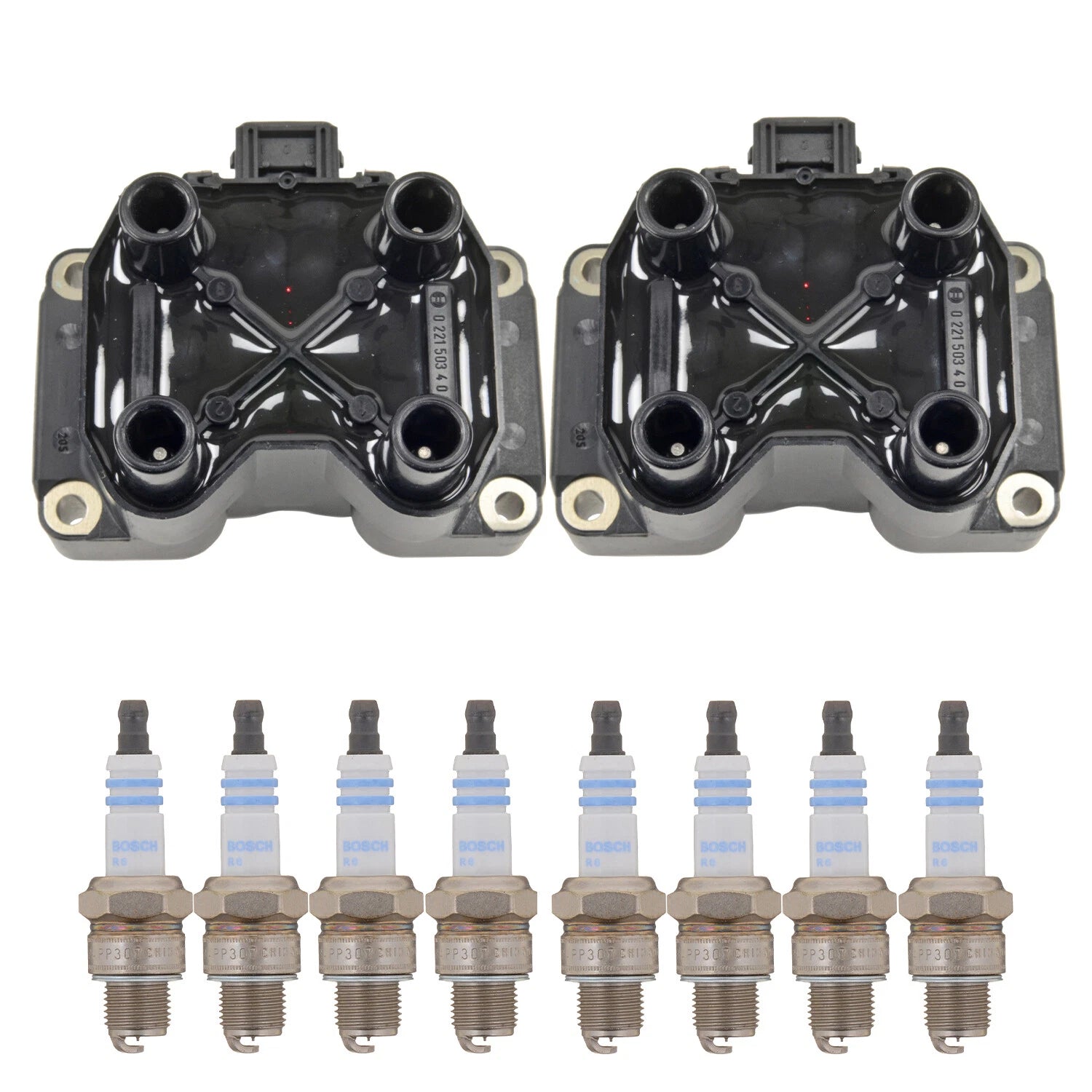 2 Ignition Coils & 8 NGK Laser Iridium Spark Plugs for Discovery 348 TB V8