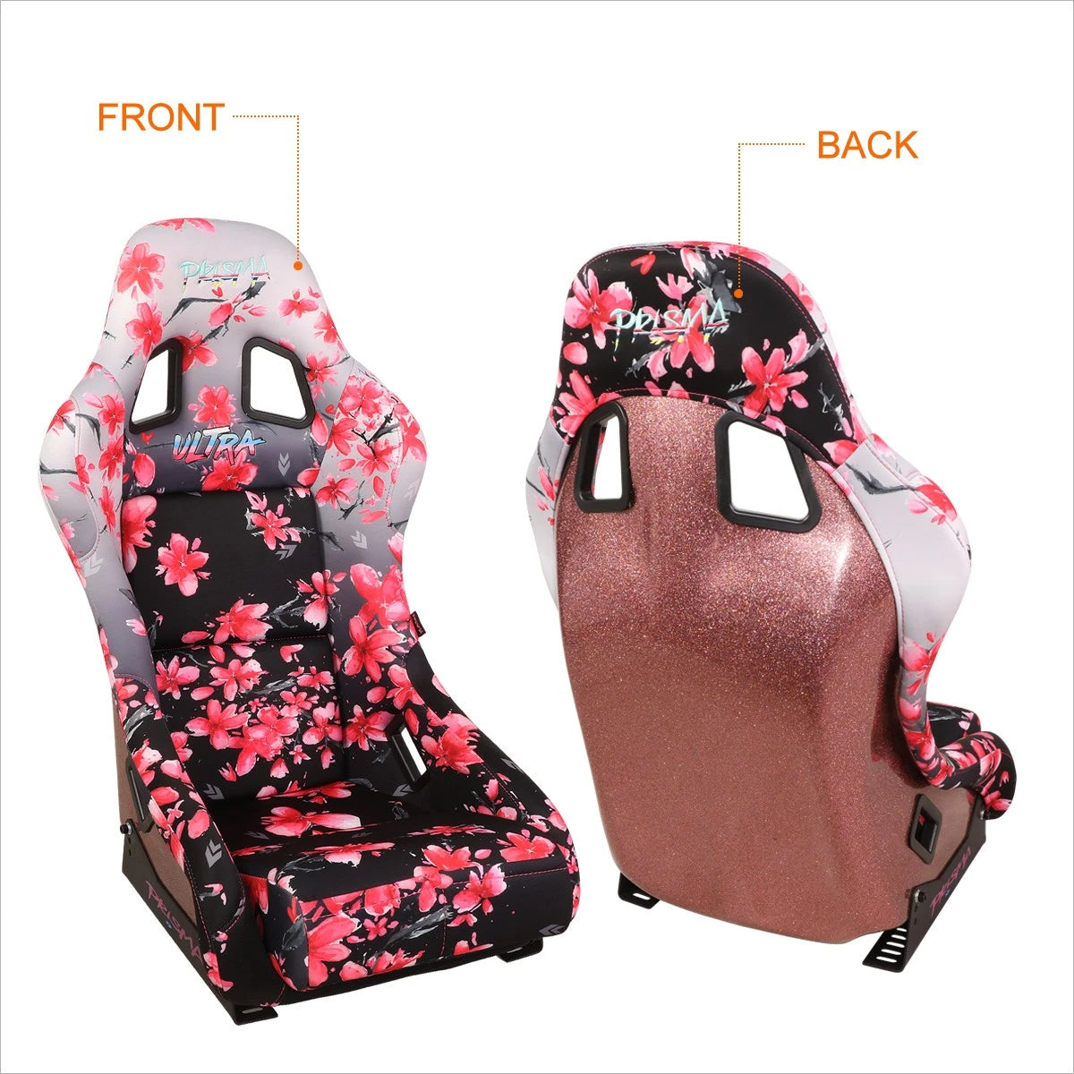NRG FRP-303-Sakura Fixed Back Racing Bucket Seat for Universal Fit (2010–2023)