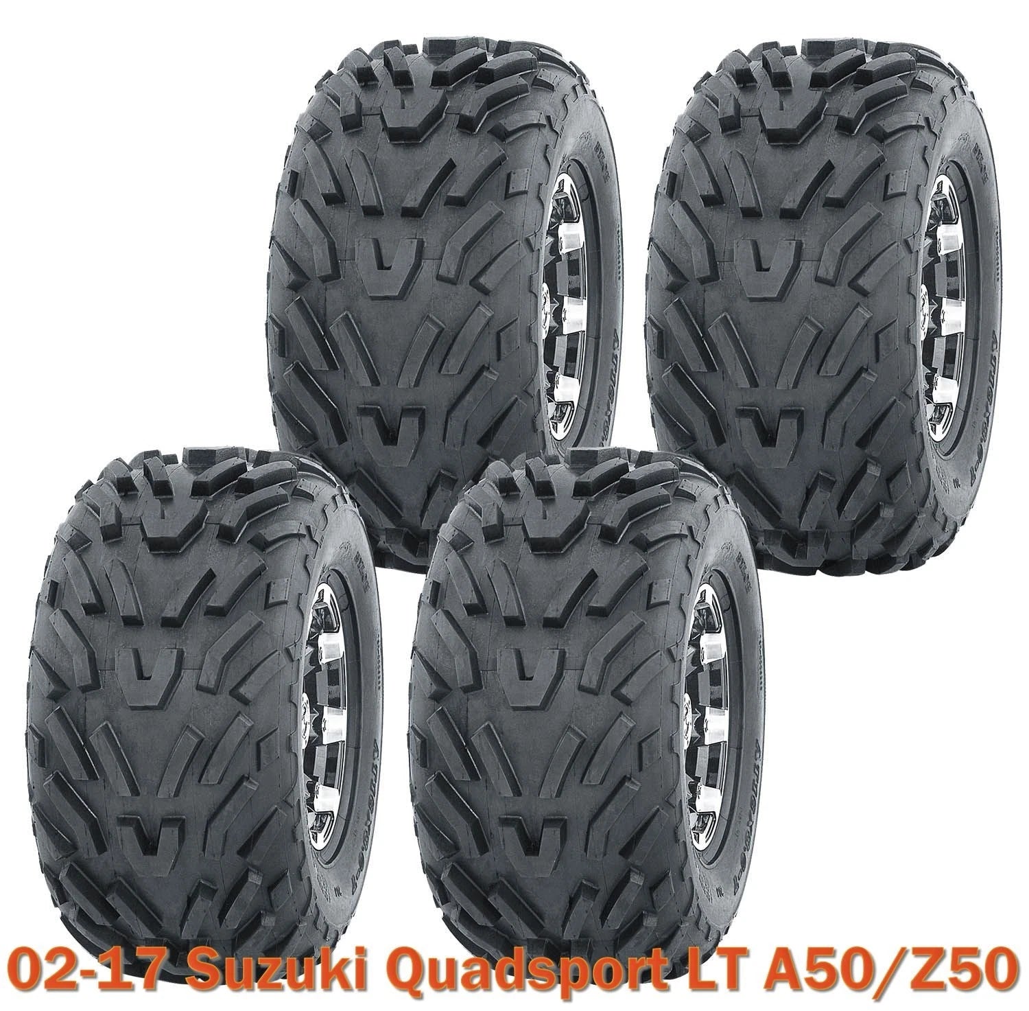 Set of 4 Tires 16x8-7 4PR for Suzuki Quadsport LT A50/Z50 (2002–2017)
