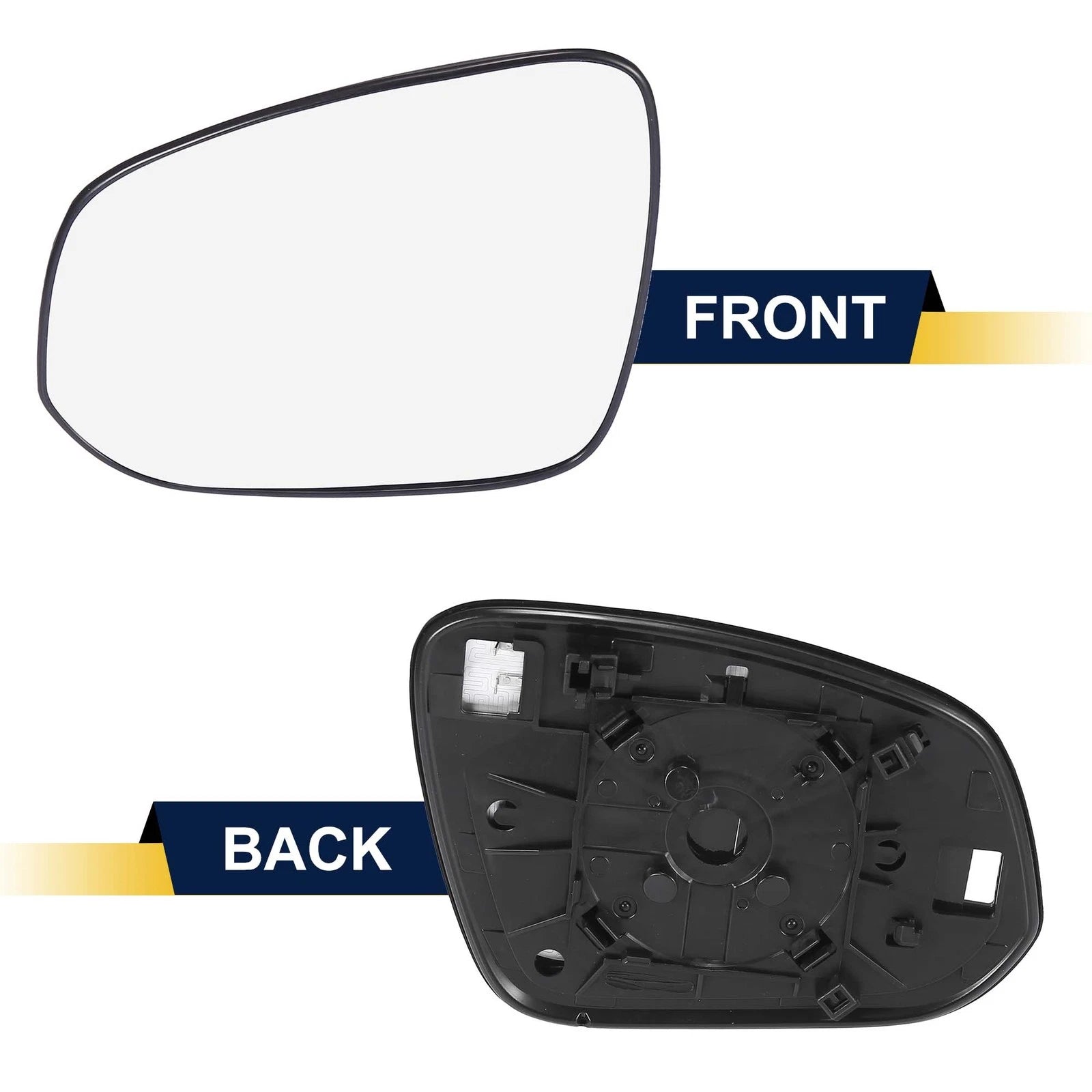 Heated Mirror Glass with Backing Plate 87961-42B80 for Toyota RAV4 (2019–2023)