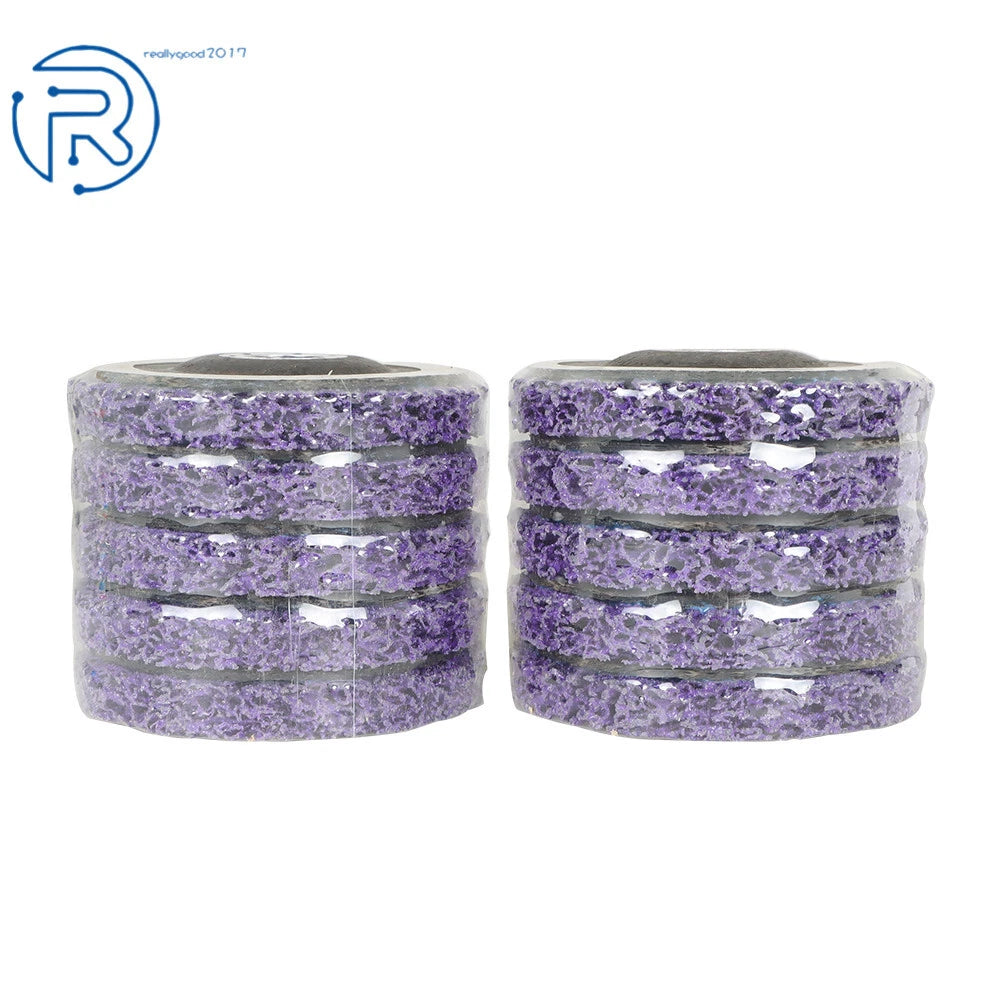 Set of 10 Strip Discs for Angle Grinders (4-1/2 Inch x 7/8 Inch)