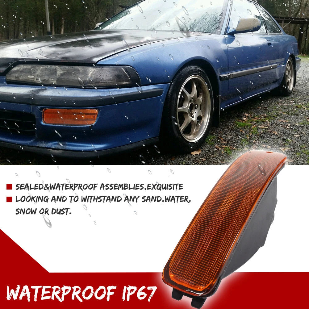 Amber Lens Bumper Lights for Acura Integra (1992–1993)