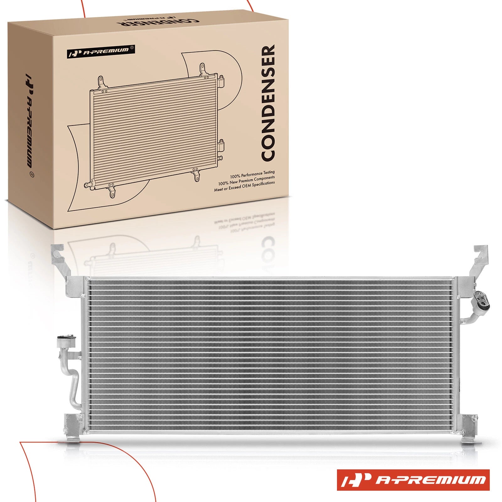 A/C Condenser with Bracket for Toyota RAV4 Base (1996–2000) L4 2.0L SUV