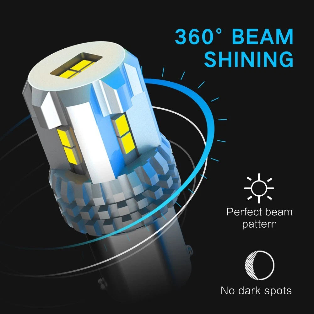 2X LED Backup Reverse/Turn Signal Light Bulb for Cars (6000K)