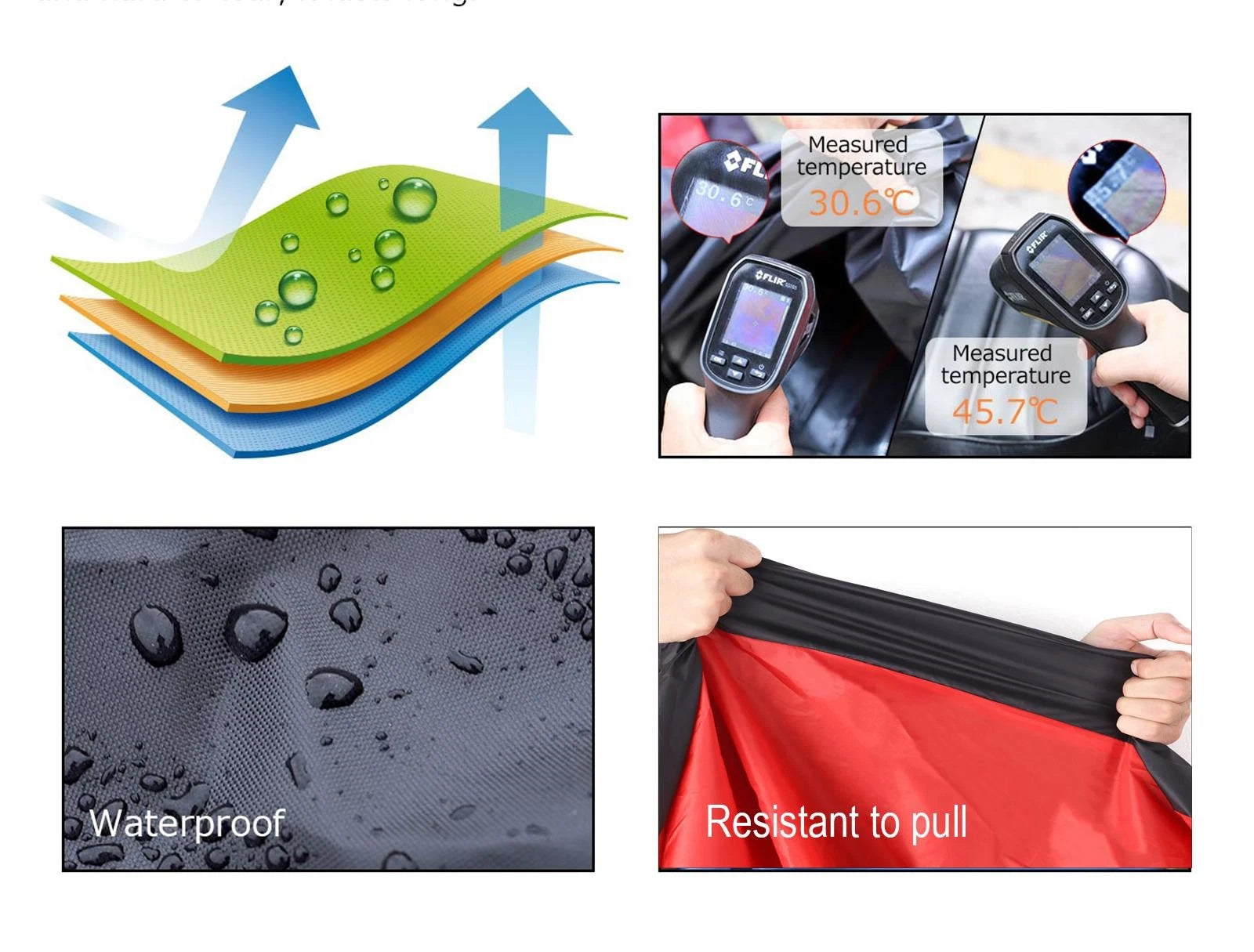 Motorcycle Cover for Honda Yamaha Suzuki Kawasaki (Waterproof)