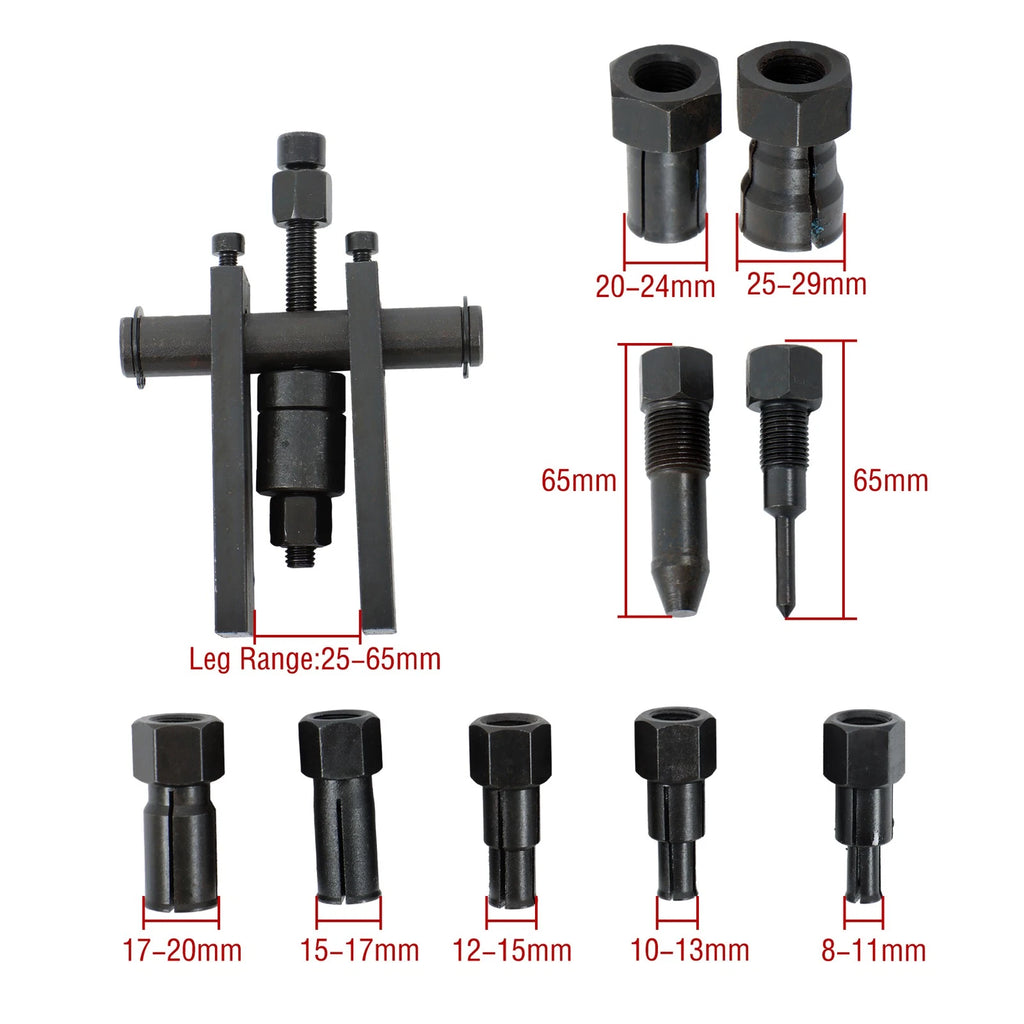 2X Motorcycle Inner Bearing Puller Set for Various Models