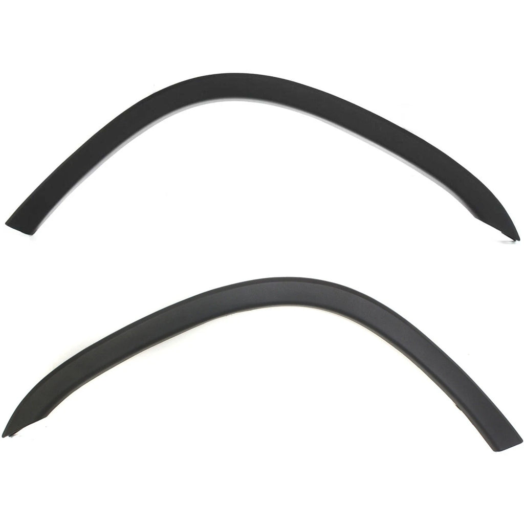 Set of 2 Fender Flares for Front Wheel Opening Trim - Black