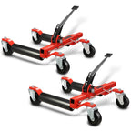 Set of 2 Hydraulic Wheel Repair Dolly Jacks 10.2"-23" 1250lbs Capacity