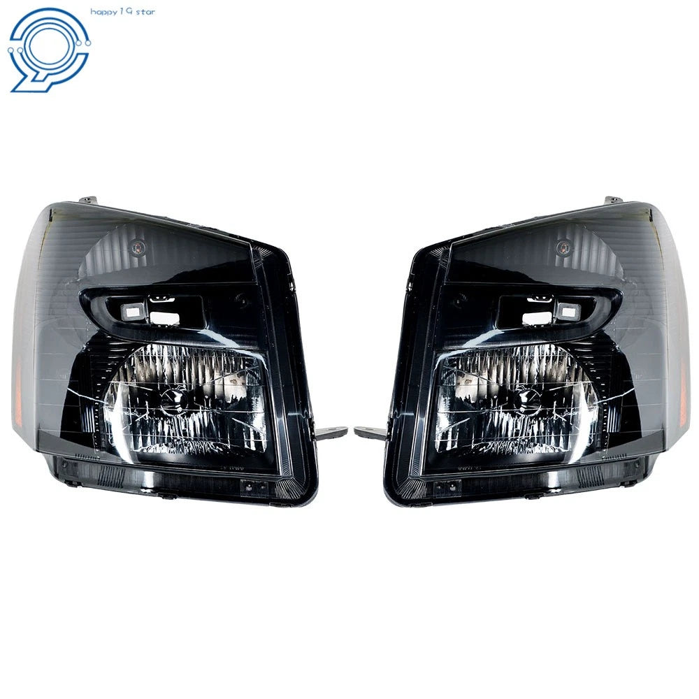 Headlights for Chevy Equinox (2005–2009) Black Housing Smoked Lens Assembly