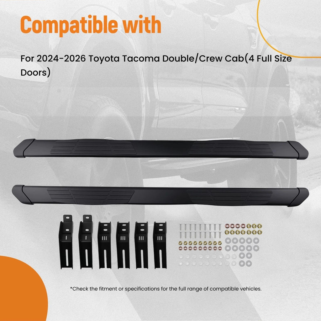 Non-Slip Running Boards for Toyota Tacoma (2024–2026)