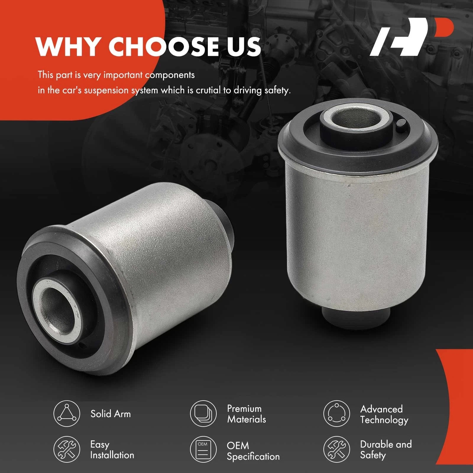 2X Rear Upper Control Arm Bushing for Ford Escape (2001-2008)