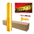 12" x 72" Gloss Golden Yellow Tint Vinyl Film for Headlights and Taillights
