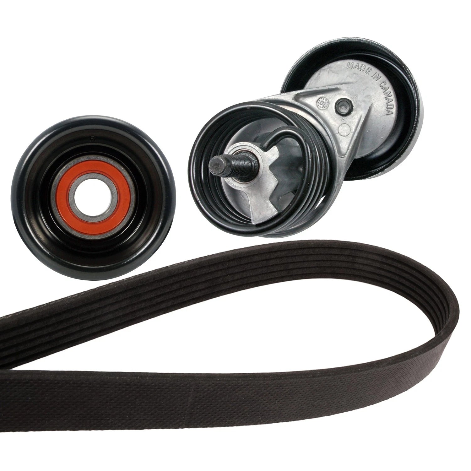 Drive Belt Idler Pulley Tensioner Kit for E-150 E-250 E-350 (1992–2008)