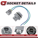 Set of 1 Front Turn Signal Light Socket Wiring for Toyota Tacoma (1998–2000) No. 9007599078