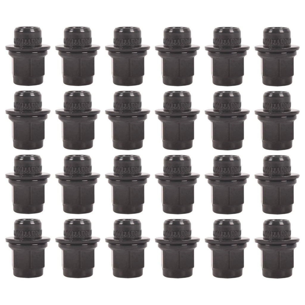 Set of 24 Black 12X1.5 Mag Lug Nuts for Toyota Lexus 4Runner Tacoma