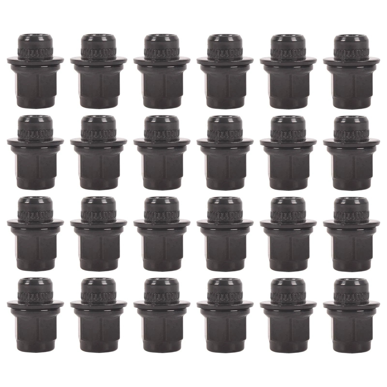 Set of 24 Black 12X1.5 Mag Lug Nuts for Toyota Lexus 4Runner Tacoma